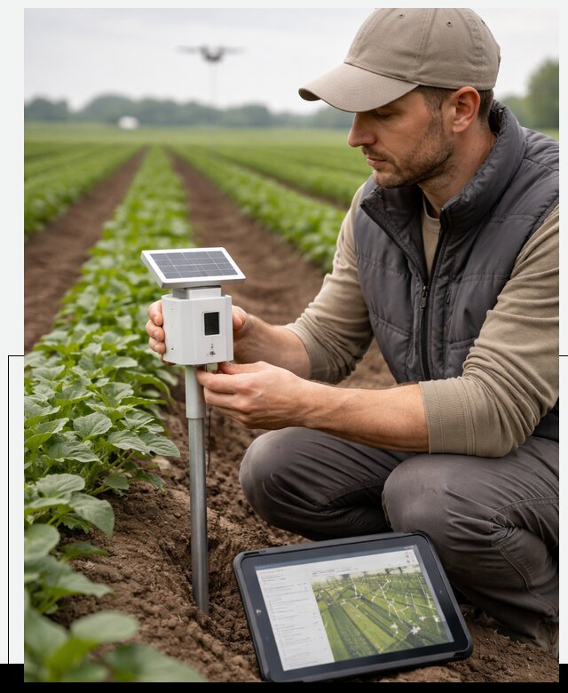 IoT мониторинг сельскохозяйственных полей и контроля в Мелеузе